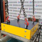 Подвесной магнитный железоотделитель с системой быстрой очистки УМПС Проф-Магнит