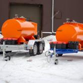 Топливозаправщики на шасси прицепа 