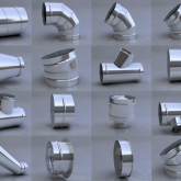 Тип: ФАСОННЫЕ ЧАСТИ ДЛЯ КРУГЛЫХ ВОЗДУХОВОД  Материал: оцинкованная сталь / нержавеющая сталь / черная сталь.  Толщина материала: от 0,5 мм - 1,0 мм  Соединение: фланцевое / ниппельное.  Длина: 1250 мм  Диаметр сечения, мм: 100, 125, 160, 200, 225, 250, 280, 315, 355, 400, 450, 500, 560, 630, 710, 800, 900, 1000, 1120, 1250, 1400, 1600