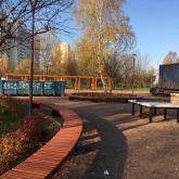 Лавочка радиусная