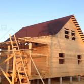 Сборка дома из бруса