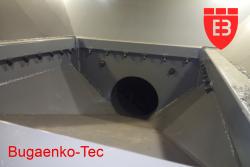 Скруббер Бутара B720-1, пром прибор для золотодобычи Bugaenko-Tec, барабанный грохот, мойка стекла, мойка гравия, троммель.