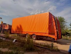 Прицеп с трапами и тентом для перевозки спецтехники до 19,0 тонн