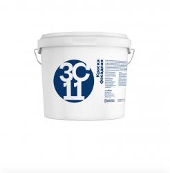 Фасадная белая, матовая водно-дисперсионная краска на основе сополимера акрил-стирола, атмосферостойкая. Предназначена для окраски кирпичных, бетонных, оштукатуренных, деревянных и других поверхностей, также используется по старым покрытиям в помещениях всех типов зданий и сооружений (А-В), в том числе в лечебно-профилактических, детских учреждениях.