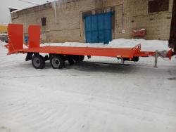 Прицеп с аппарелями для перевозки спецтехники до 8 тонн