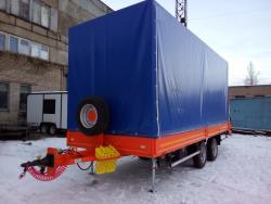 Прицеп для спецтехники с тентом г/п до 8 тонн