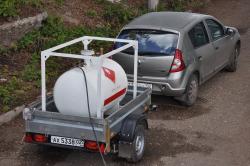 Газгольдер мобильный 0.6 м3 свободно помещается в легковой прицеп