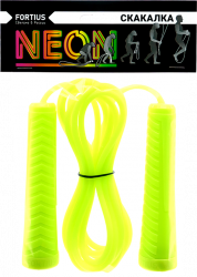 Скакалка "Fortius" Neon 3 м. (желтая)