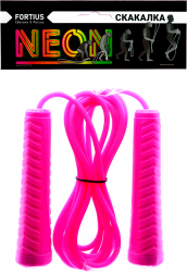 Скакалка "Fortius" Neon 3 м. (розовая)