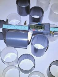 Пластиковые втулки для этикеток 58х41