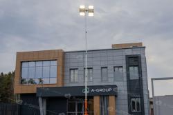 Мачта освещения на автомобильном прицепе