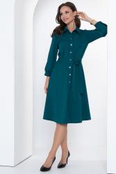 Офисное платье из вискозы