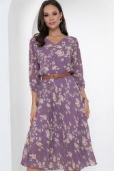 Шифоновое платье гофре