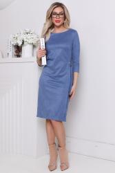 Трикотажное платье из вельвета