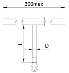 Габаритные размеры контактно-заземляющего проводника КЗП