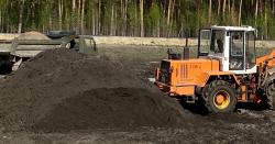Погрузка сапропеля навалом