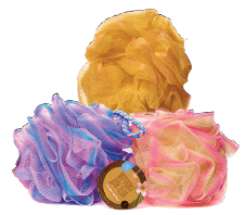 Мочалки-бантик цветные