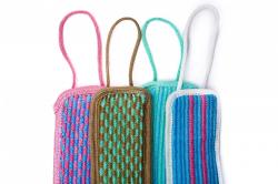 Мочалки длинные цветные с ручками