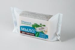 Хозяйственное мыло «Дегтярное» изготавливается из натурального сырья с добавлением березового дегтя. Главным отличием мыла является отсутствие отдушек и красителей в составе, что исключает вред для здоровья. Мыло обладает  антибактериальным и противомикробным действиями.  Состав: натриевые соли жирных кислот натуральных жиров и масел, вода, сода кальцинированная, березовый деготь.