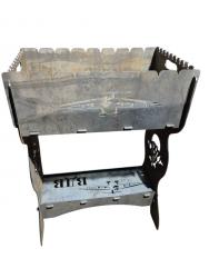 Мангал с надписью ВДВ, с рисунком, изображение под заказ, сталь СТ3, толщиной 4 мм.