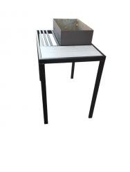 Стол, труба профильная 20*20 и 20*40, чаша мангальная, сталь СТ 3, толщиной 4мм. Зона с керамической плиткой