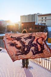 плед вязаный на заказ