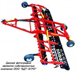 Бороны дисковые БДМ-П БАРС на пружинной стойке ЧЕТЫРЕХРЯДНЫЕ – прицепные и навесные, шириной захвата от 2,4 до 9,2 метров.