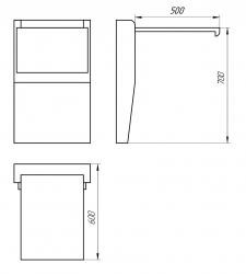 размеры раскрытого стола