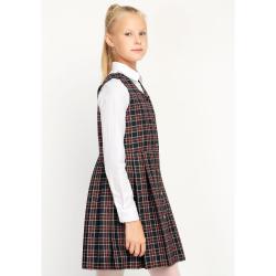 Сарафан сине-фиолетовый в клетку