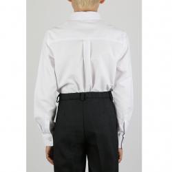 Брюки для мальчика "серый легкий", зона пояса и фактура ткани крупным планом