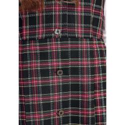 Ткань черно красная клетка