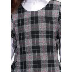 Сарафан серый крупный план