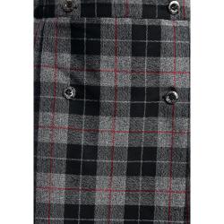 Юбка серая клетка вариант полушерсть