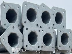 Опоры освещения стальные от производителя, в наличии на складе. Обработаны горячим цинком.