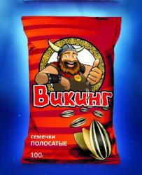 Семечка крупная полосатая ВИКИНГ 100 гр 