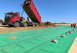 Геомембрана Полиспан ГСКМ для дорожного строительства