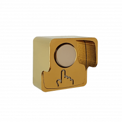 Кнопка универсальная 40.1 Off-(On) - блестящее золото