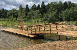 мост на понтонный причал