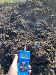 Замер влаги у сапропеля на картах намыва