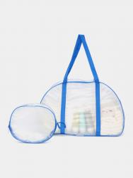 Набор сумок для будущих мам предназначен специально для роддома. Размеры: большая сумка 54х33х24,  косметичка 21х17х7 см