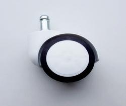 Ролик белый ПУ черный