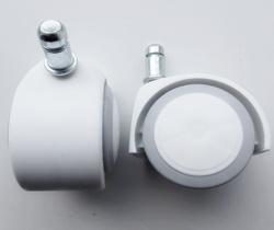 Ролик белый ПУ серый