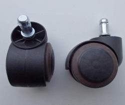 Ролик черный ПУ коричневый