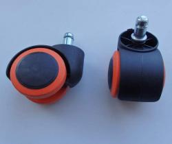 Ролик черный ПУ оранжевый