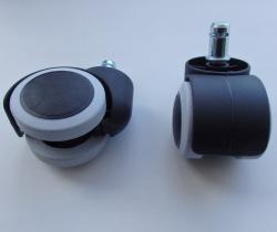 Ролик чёрный ПУ серый