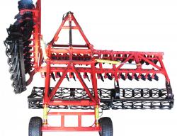 Бороны дисковые БДМ-А (подшипниковый узел снаружи сферы диска) двухрядные, шириной захвата от 1,2 до 9,3 метров