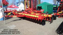 Дисковые бороны легкие БДМ-В БАРСУК на стойках с эластомерами, с шириной захвата от 1,8 до 12,1 метров
