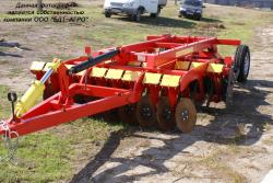 Дисковые бороны легкие БДМ-В БАРСУК на стойках с эластомерами, с шириной захвата от 1,8 до 12,1 метров