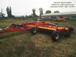 Дисковые бороны легкие БДМ-В БАРСУК на стойках с эластомерами, с шириной захвата от 1,8 до 12,1 метров