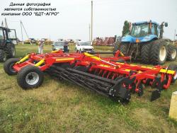 Дисковые бороны легкие БДМ-В БАРСУК на стойках с эластомерами, с шириной захвата от 1,8 до 12,1 метров